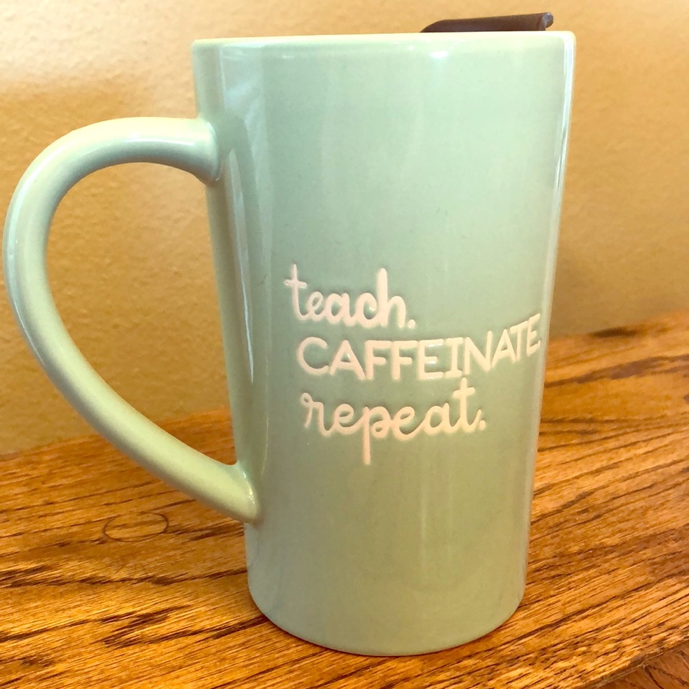 Teacher’s ceramic travel mug